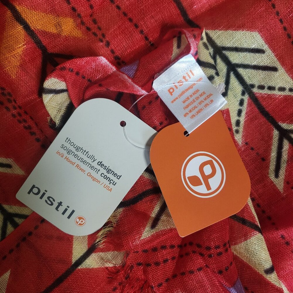 Pistil Celeste Poppy Rectangular Scarf/ Wrap / Shawl - Picture 9 of 15